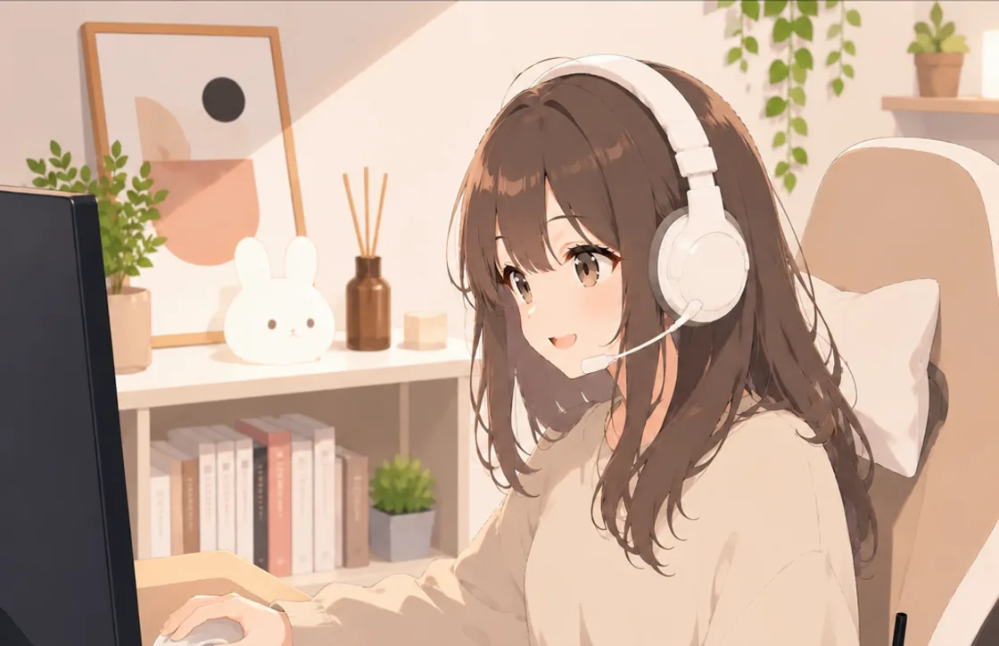 声で相棒と話している最中の通話画面。