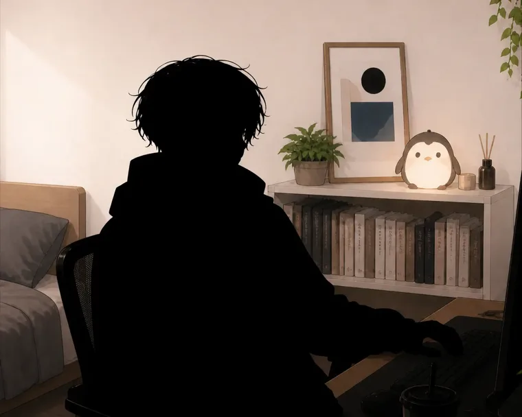 相棒との出会いフローで、性別を選ぶ画面に表示されるキャラクタービジュアル。