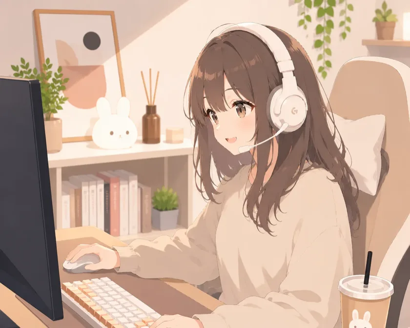 相棒が生成されている最中の演出画面。