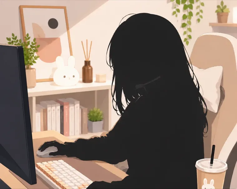相棒との出会いフローで、性別を選ぶ画面に表示されるもう一方のキャラクタービジュアル。